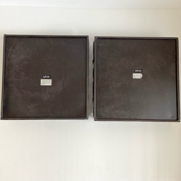 2 Square Iron Scroll Decorative Trays - Picture 8 of 12